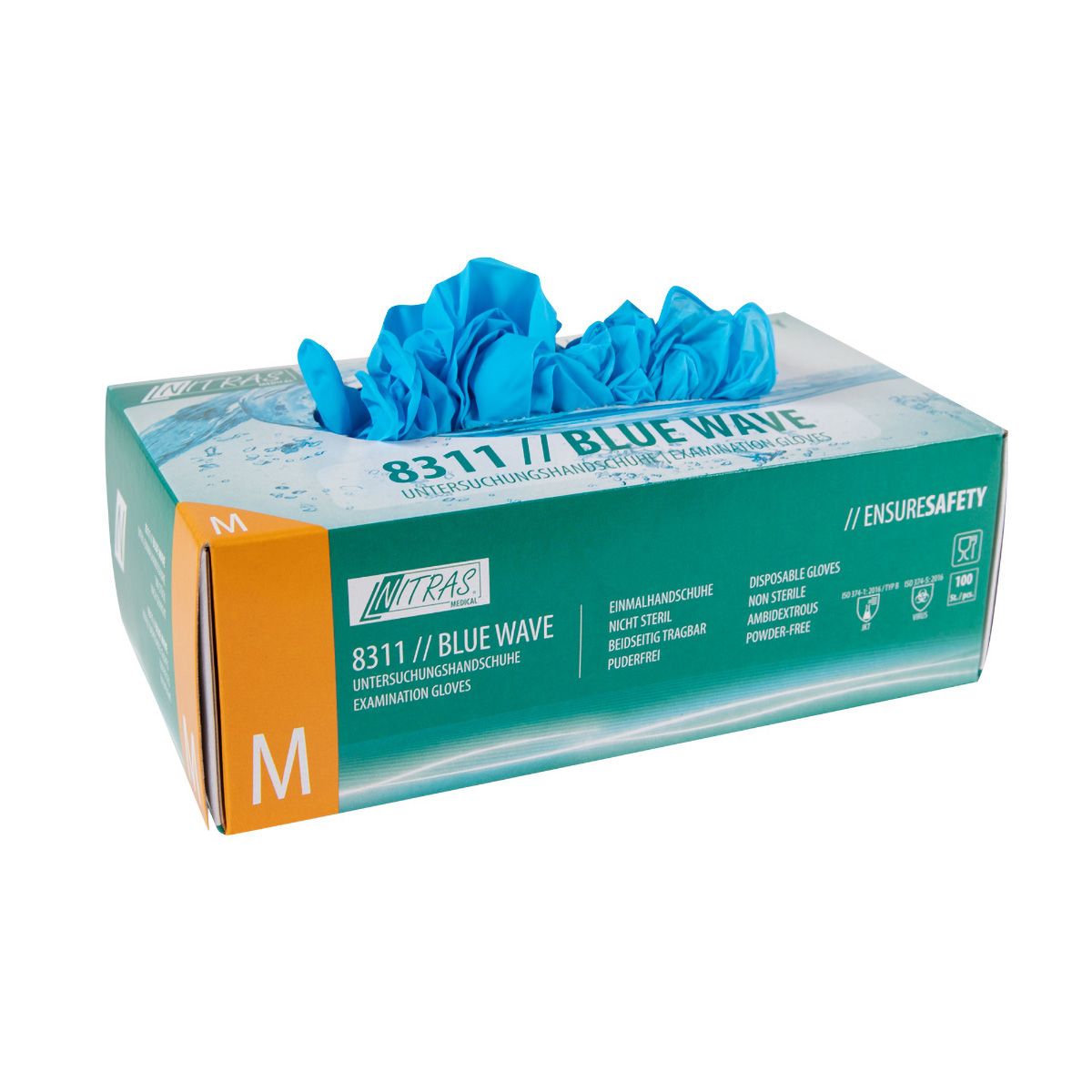nitril handschuh blau Nitril-Handschuhe Blau Wave