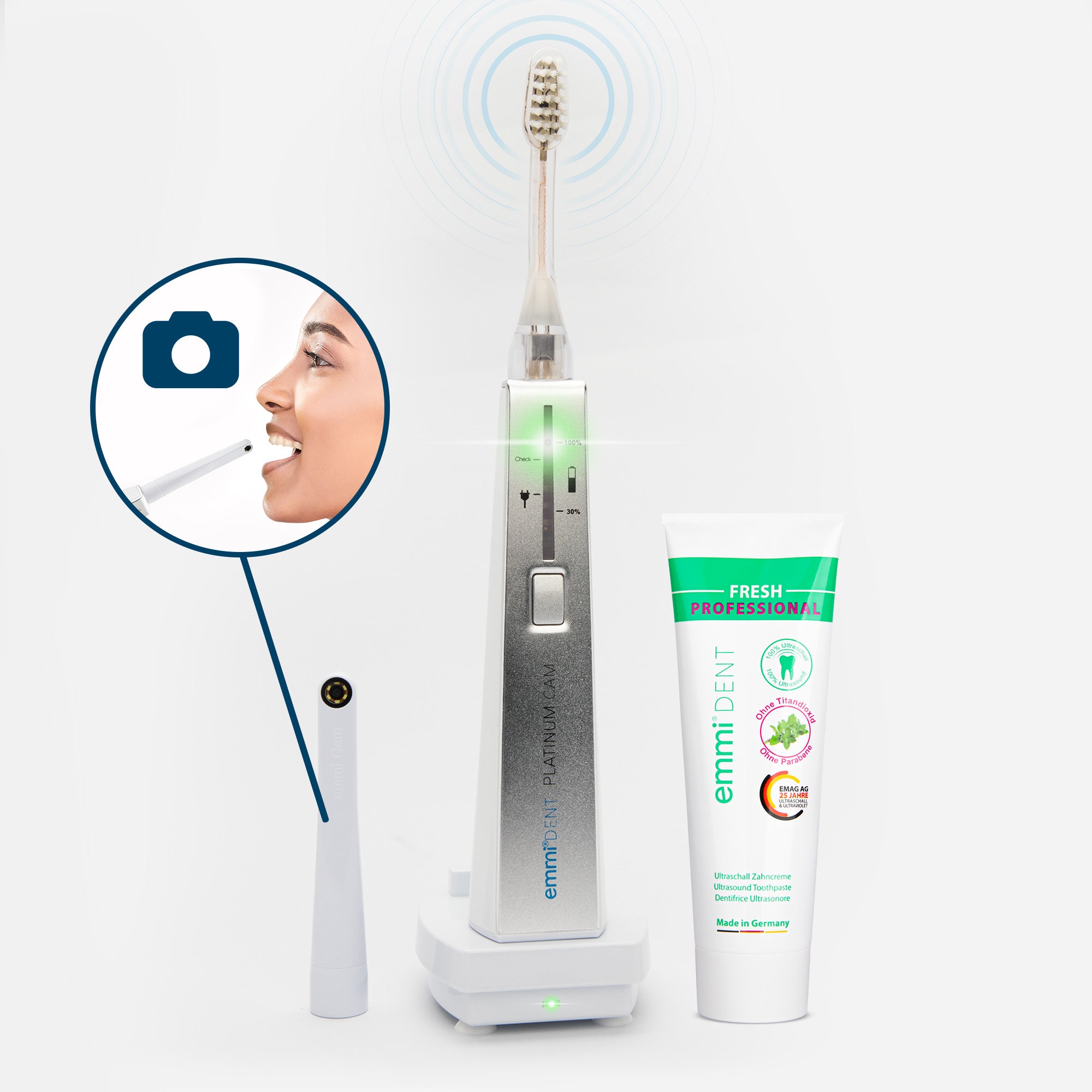 Cepillo de dientes ultrasónico Platinum CAM