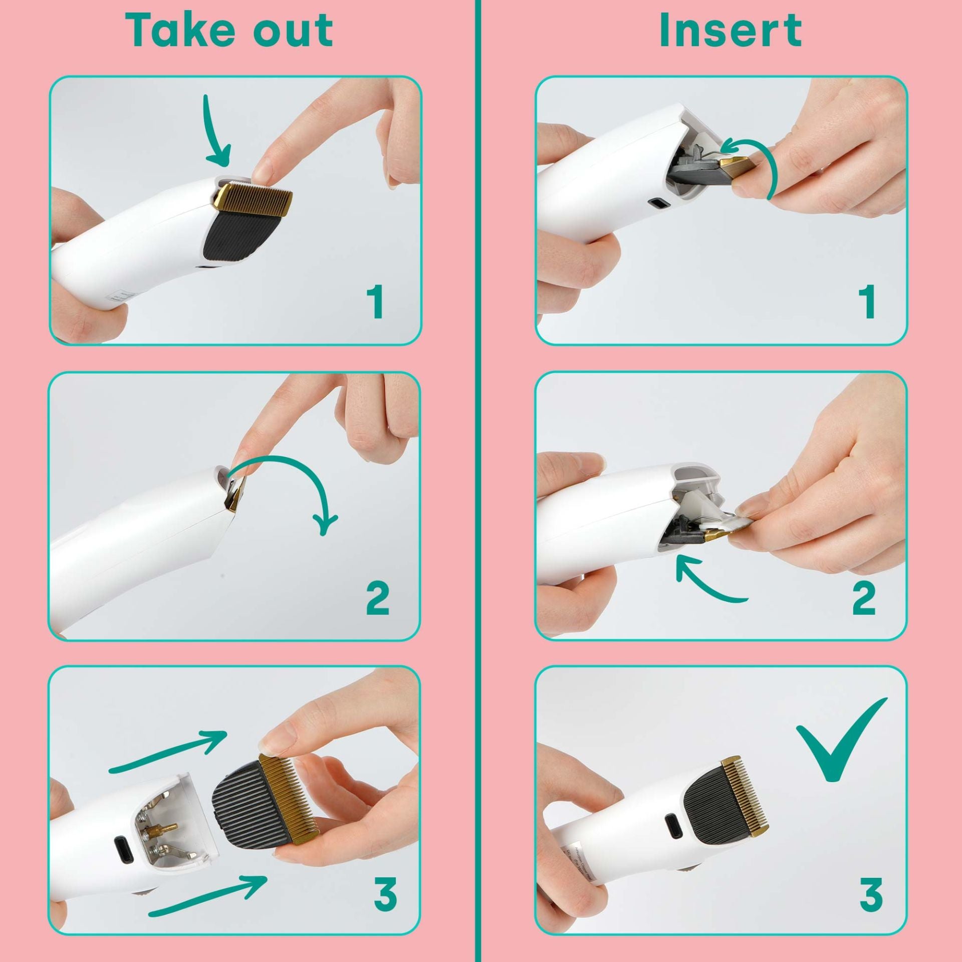 Kit de toilettage avec lames de rechange pour la maison