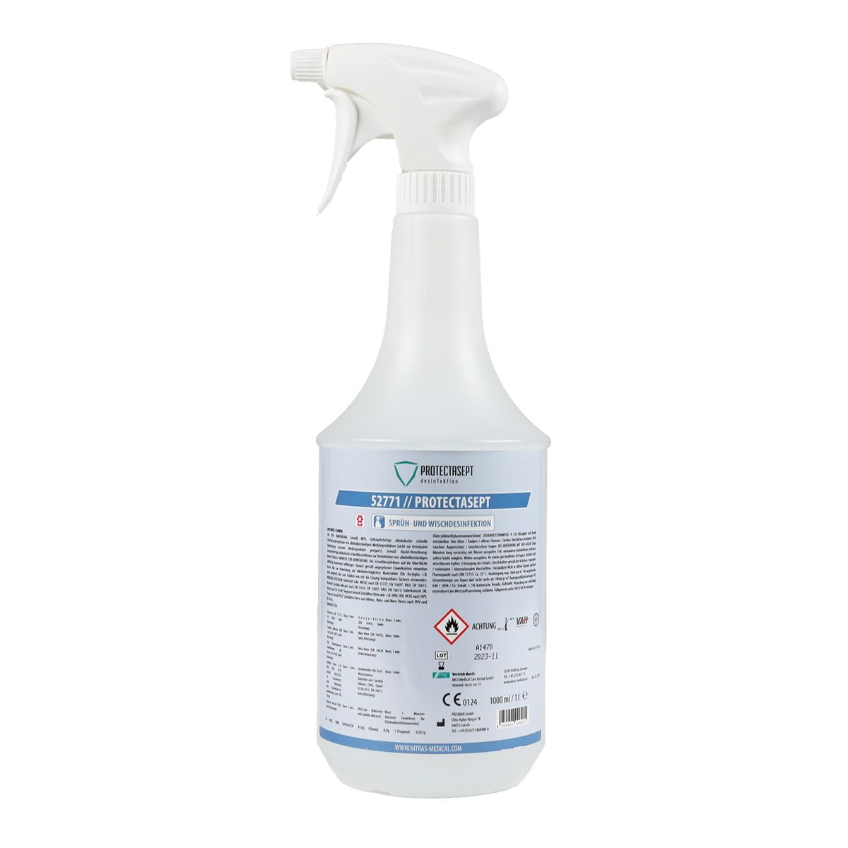 Nitras Spray e Salviette Disinfettanti Fiore - 1L