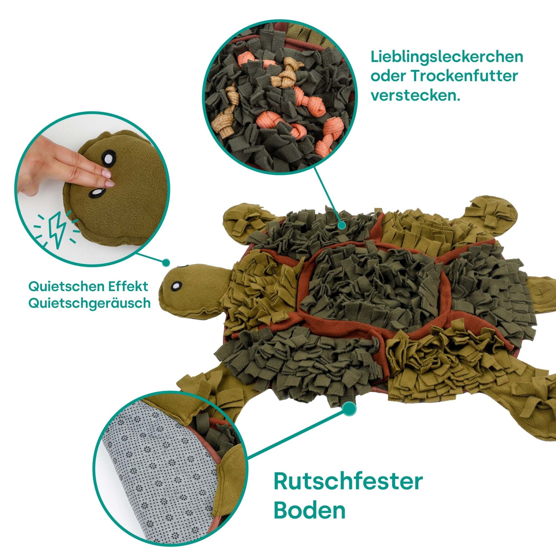 Schnüffelteppich für Hunde Schildkröte