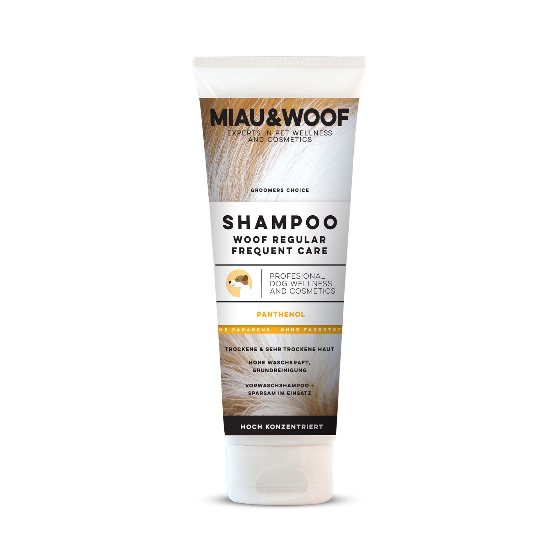 Tubo de cuidado frecuente WOOF Regular de 250 ml