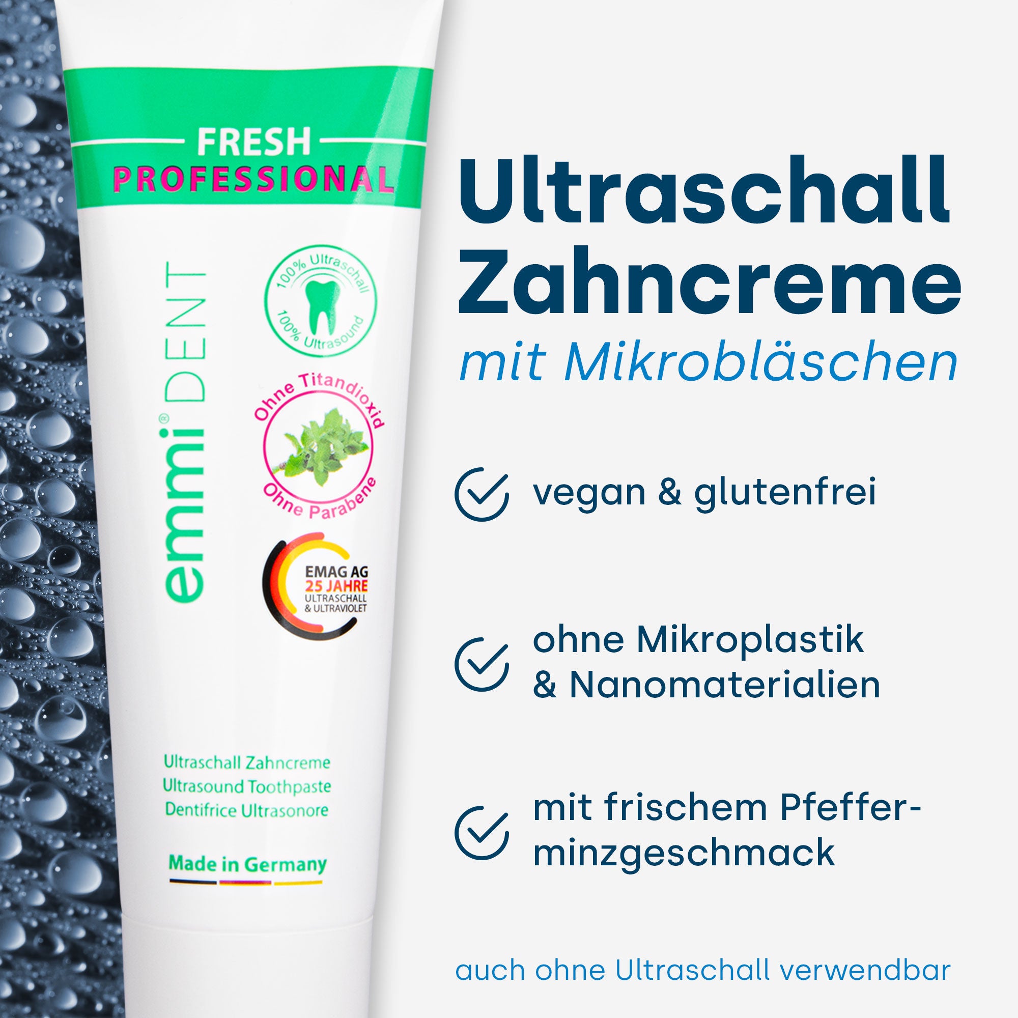 Ultraschallzahnbürste Platinum Weiße Zähne Set