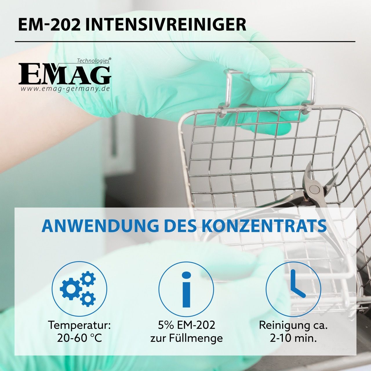 EM-202 Intensiv Reiniger / Instrumentenreiniger