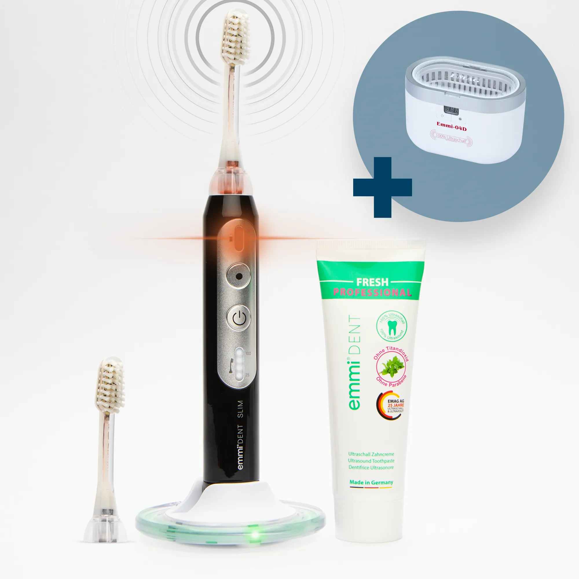 Ultraschallzahnbürste Slim + GRATIS 04D Ultraschallreiniger